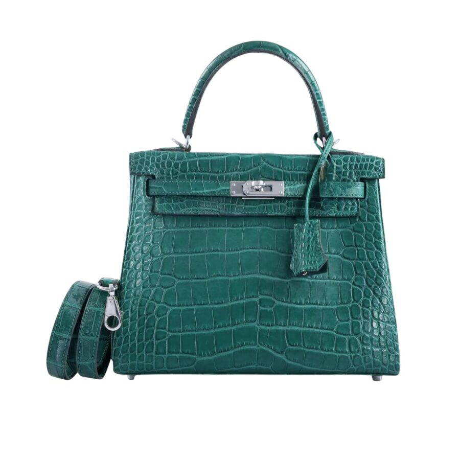 Hermès Kelly 25 Alligator Vert Emerald 25Cm