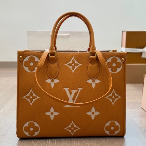 Alternative view of Louis Vuitton Onthego MM Tote Bag Orange 35Cm M45982
