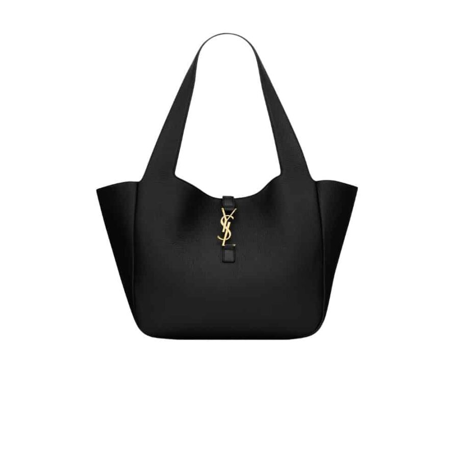 SAINT LAURENT BEA IN GRAINED LEATHER BLACK 50CM