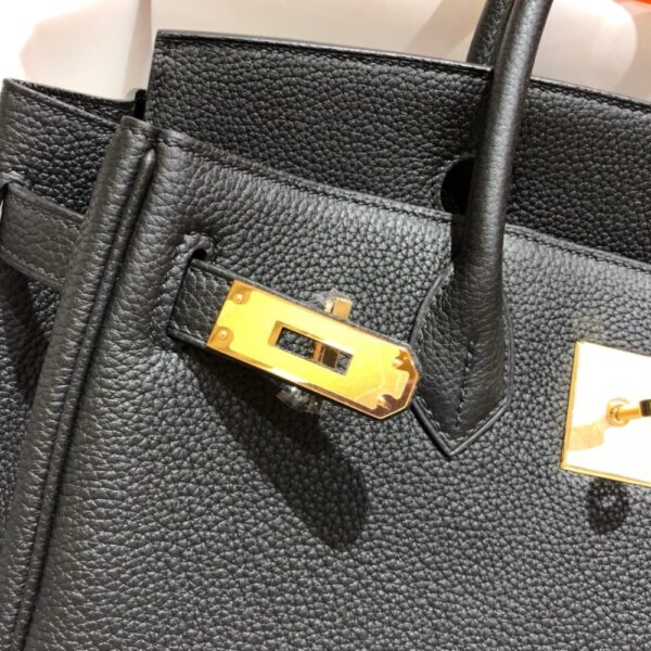 HERMÈS BIRKIN B25 TOGO BLACK 25CM - Image 4