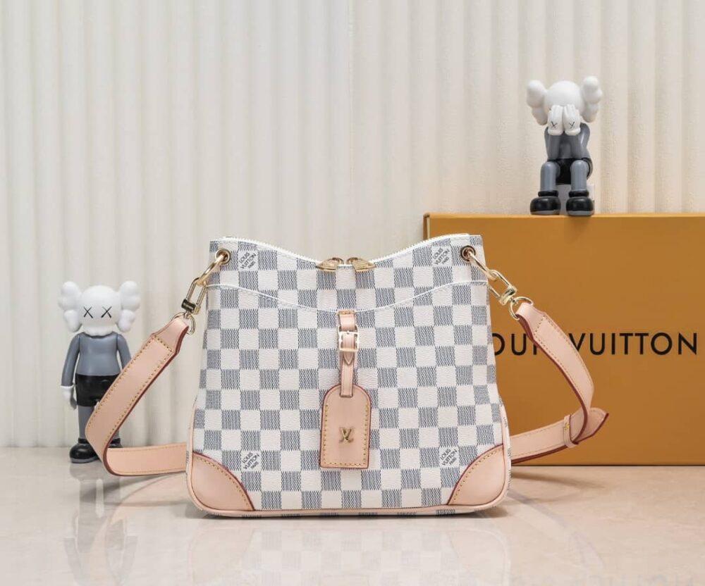LOUIS VUITTON ODÉON SHOULDER BAG DAMIER AZUR 26CM - Image 2