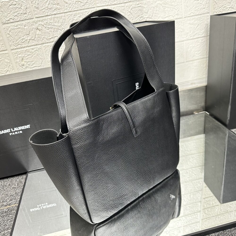 SAINT LAURENT BEA IN GRAINED LEATHER BLACK 50CM - Image 5