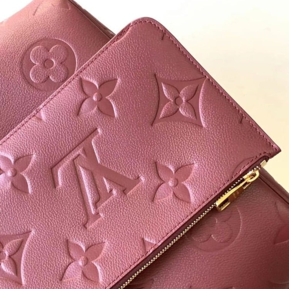 Louis Vuitton Neverfull MM Monogram Empreinte Wine Red 31Cm M25855 - Image 9