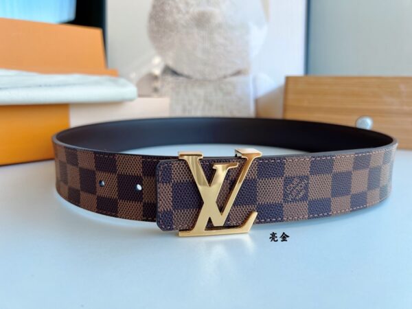 LOUIS VUITTON LV INITIALES REVERSIBLE BELT BROWN 40CM - Image 2