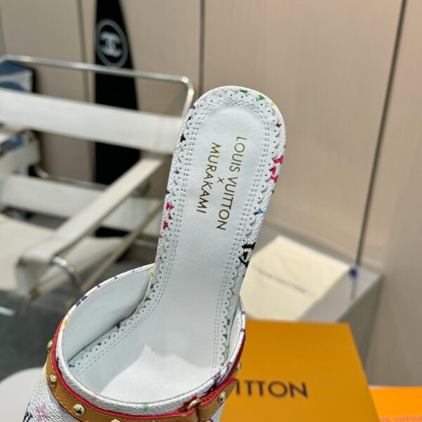 LOUIS VUITTON X TAKASHI MURAKAMI 6AM MULE WHITE 1AGWUA - Image 4