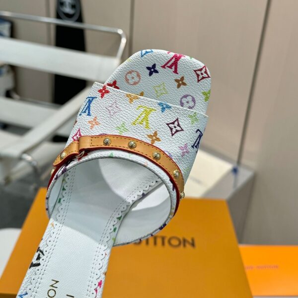 LOUIS VUITTON X TAKASHI MURAKAMI 6AM MULE WHITE 1AGWUA - Image 5