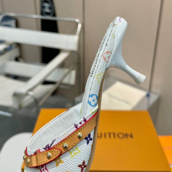 LOUIS VUITTON X TAKASHI MURAKAMI 6AM MULE WHITE 1AGWUA - Image 6