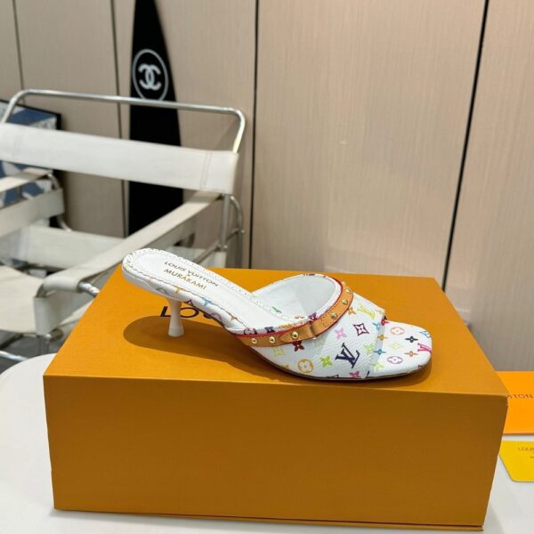 LOUIS VUITTON X TAKASHI MURAKAMI 6AM MULE WHITE 1AGWUA - Image 7