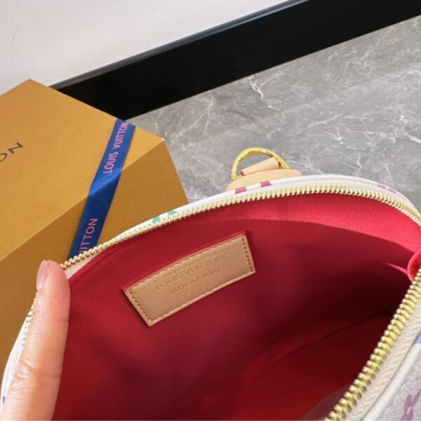 LOUIS VUITTON X TAKASHI MURAKAMI ALMA BB WHITE MULTICOLOR 24CM M13078 - Image 6