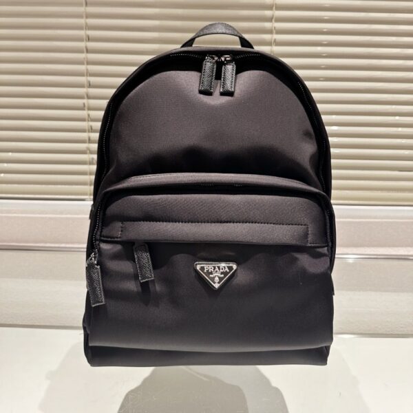 PRADA RE NYLON BACKPACK BLACK 42CM - Image 2