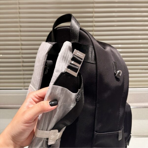 PRADA RE NYLON BACKPACK BLACK 42CM - Image 4