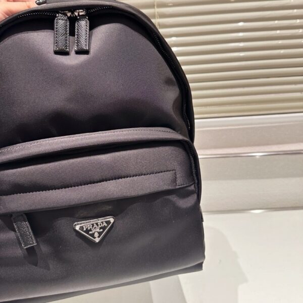 PRADA RE NYLON BACKPACK BLACK 42CM - Image 8