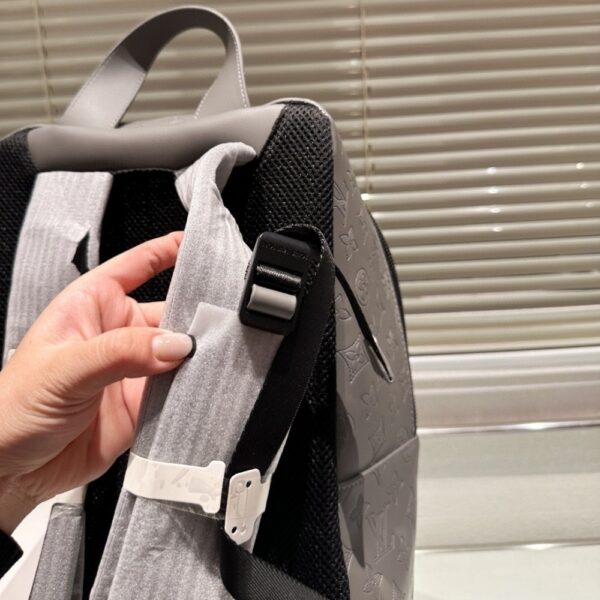 LOUIS VUITTON MONOGRAM SHADOW RACER BACKPACK GREY 38CM - Image 9