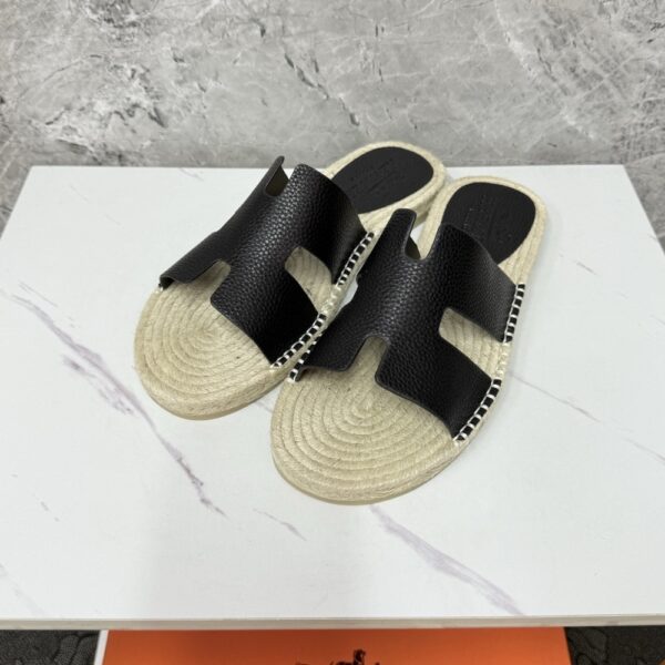 HERMES ANTIGUA ESPADRILLE NOIR H231000ZH02440 - Image 2