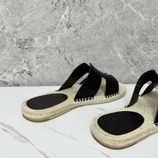 HERMES ANTIGUA ESPADRILLE NOIR H231000ZH02440 - Image 3