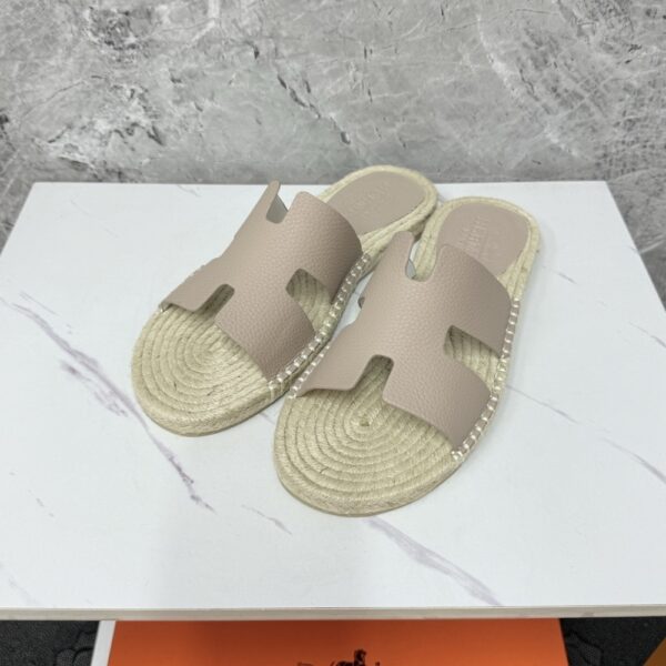 HERMES ANTIGUA ESPADRILLE BEIGE SABLE H231001ZH1J440 - Image 2