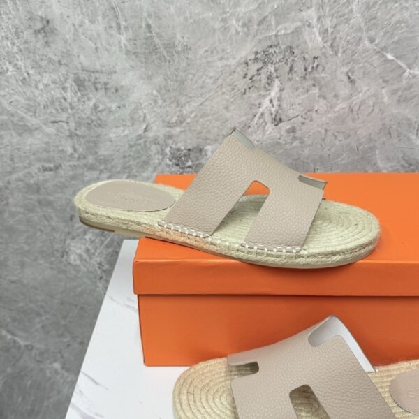 HERMES ANTIGUA ESPADRILLE BEIGE SABLE H231001ZH1J440 - Image 5