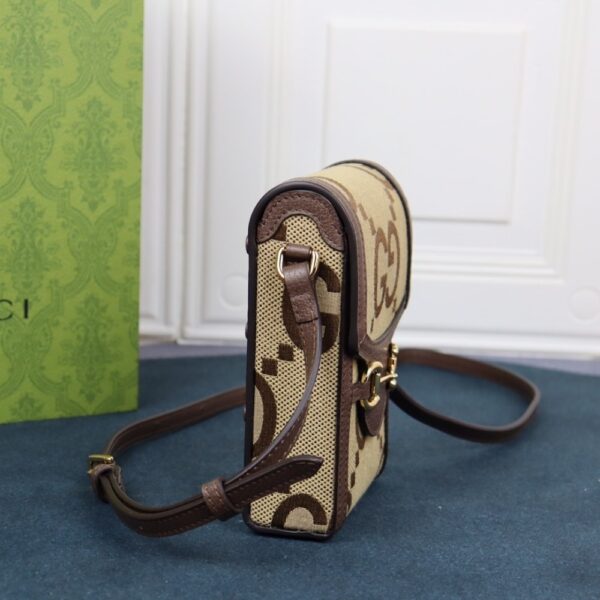 GUCCI 1955 HORSEBIT JUMBO GG MINI BROWN 11CM - Image 3