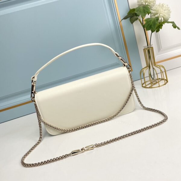 VALENTINO GARAVANI LOCÒ SHOULDER BAG IN IVORY 27CM - Image 3