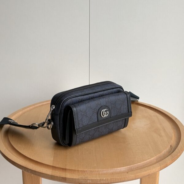 GUCCI OPHIDIA SMALL CROSSBODYBAG DARK BLUE 20CM 802170 FACJY 8441 - Image 3