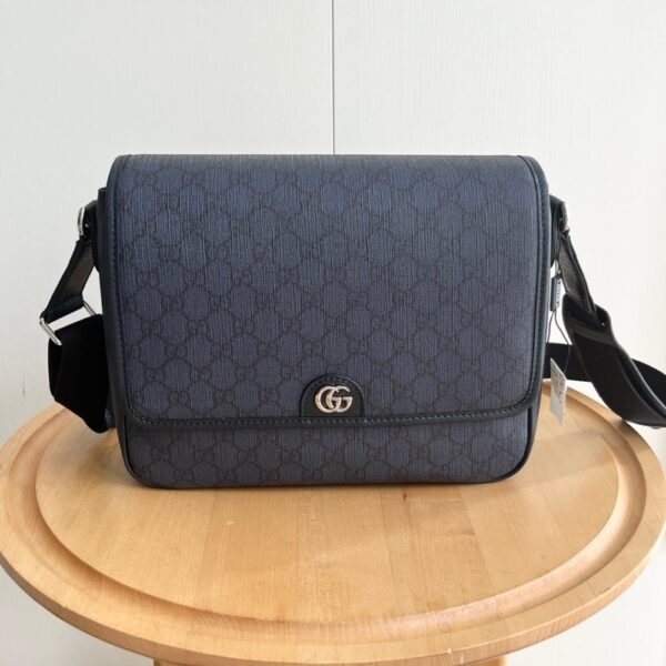 GUCCI OPHIDIA MEDIUM MESSENGER BAG DARK BLUE 28CM 761741 FACJY 8441 - Image 2
