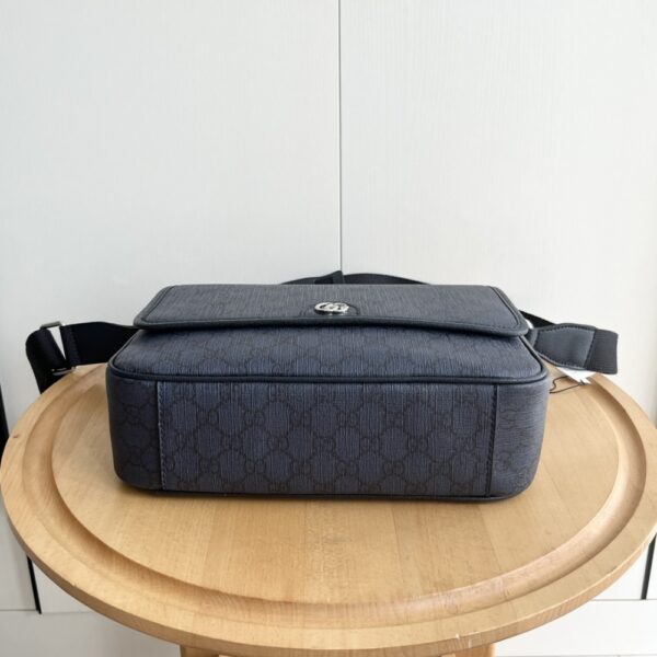 GUCCI OPHIDIA MEDIUM MESSENGER BAG DARK BLUE 28CM 761741 FACJY 8441 - Image 4