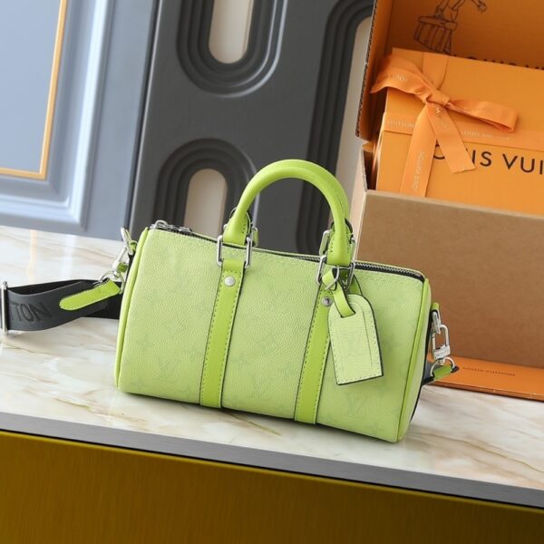 LOUIS VUITTON KEEPALL BANDOULIÈRE 25 LEMON YELLOW 25CM M14078 - Image 2