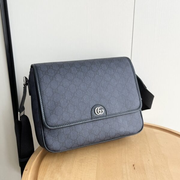 GUCCI OPHIDIA MEDIUM MESSENGER BAG DARK BLUE 28CM 761741 FACJY 8441 - Image 5