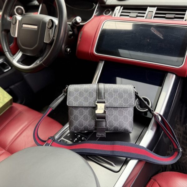 GUCCI GG BLACK MINI BAG BLACK 20CM 816953 FAD8C 1049 - Image 2