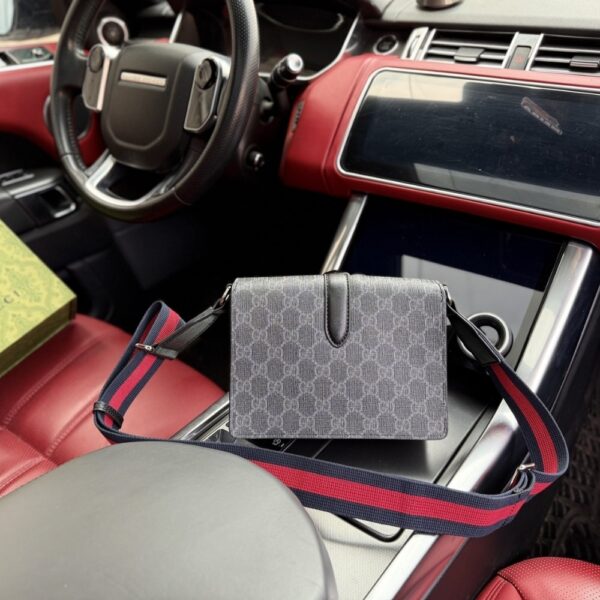 GUCCI GG BLACK MINI BAG BLACK 20CM 816953 FAD8C 1049 - Image 3
