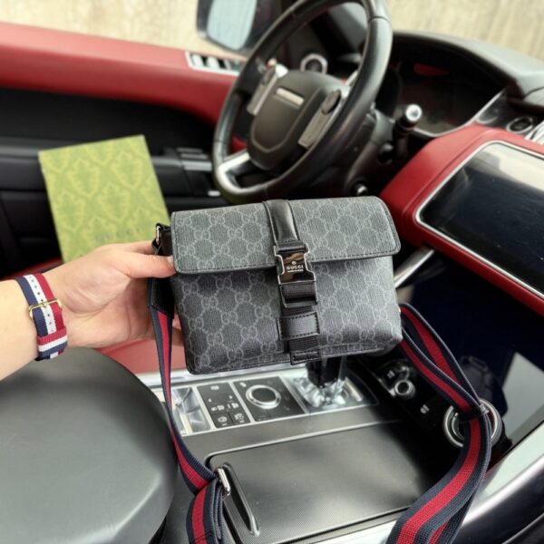 GUCCI GG BLACK MINI BAG BLACK 20CM 816953 FAD8C 1049 - Image 4