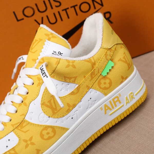 LOUIS VUITTON AND NIKE AIR FORCE 1 BY VIRGIL ABLOH  WHITE COMET YELLOW - Image 10