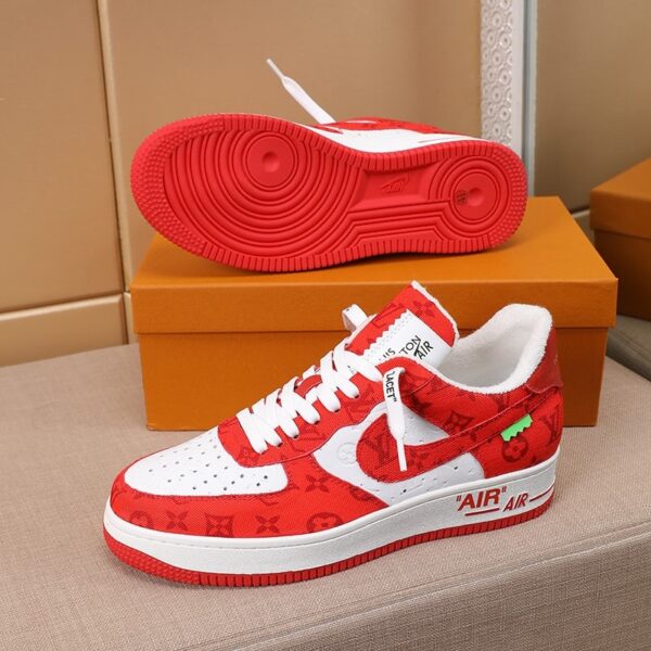 LOUIS VUITTON AND NIKE AIR FORCE 1 BY VIRGIL ABLOH  WHITE COMET RED 1A9VA9 - Image 8