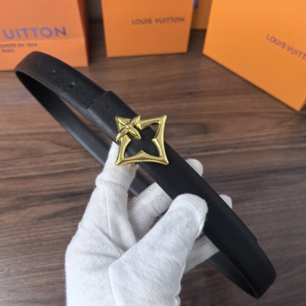 LOUIS VUITTON LV FLOWERGRAM BELT 25MM BLACK - Image 2