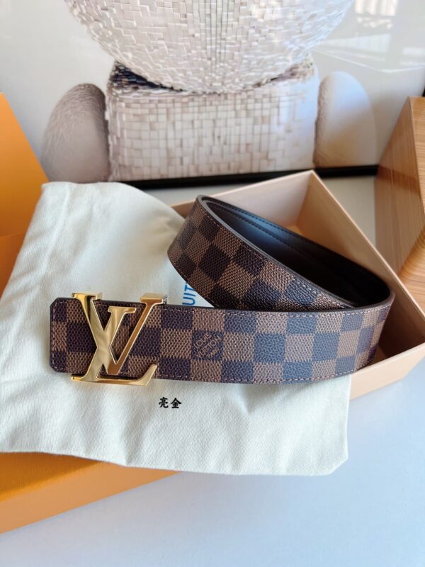 LOUIS VUITTON LV INITIALES REVERSIBLE BELT BROWN 40CM - Image 3