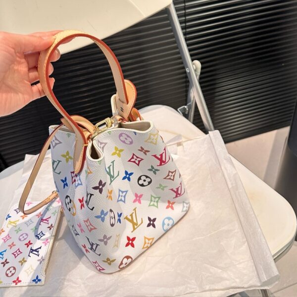 LOUIS VUITTON X TAKASHI MURAKAMI ALL IN BB WHITE MULTICOLORED 17CM M13089 - Image 4