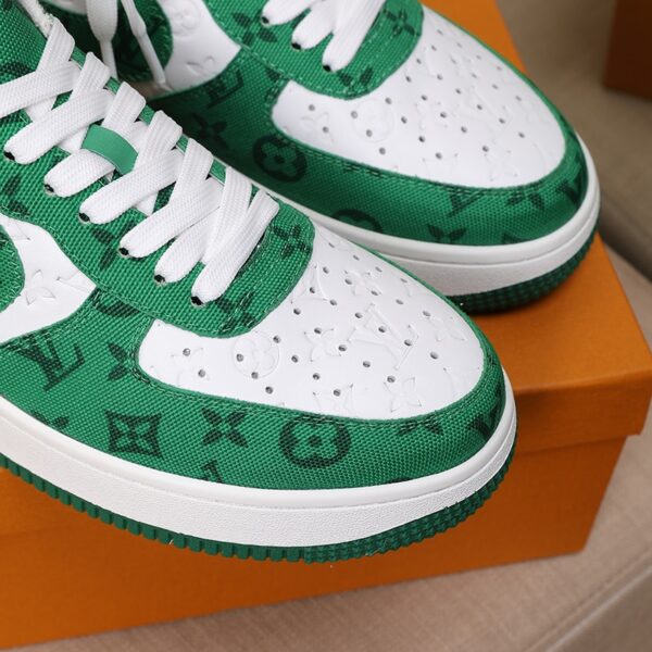 LOUIS VUITTON AND NIKE AIR FORCE 1 BY VIRGIL ABLOH  WHITE COMET GREEN - Image 7