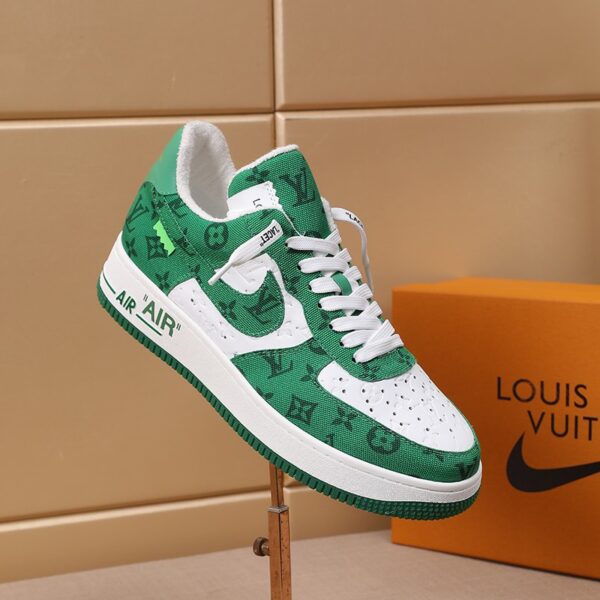 LOUIS VUITTON AND NIKE AIR FORCE 1 BY VIRGIL ABLOH  WHITE COMET GREEN - Image 8