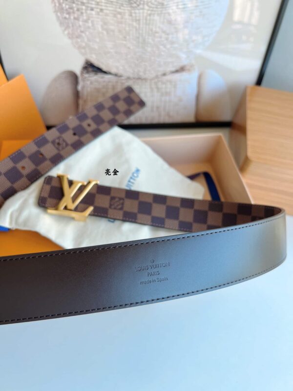 LOUIS VUITTON LV INITIALES REVERSIBLE BELT BROWN 40CM - Image 5