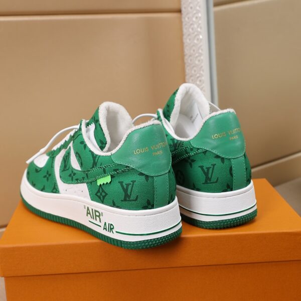 LOUIS VUITTON AND NIKE AIR FORCE 1 BY VIRGIL ABLOH  WHITE COMET GREEN - Image 5