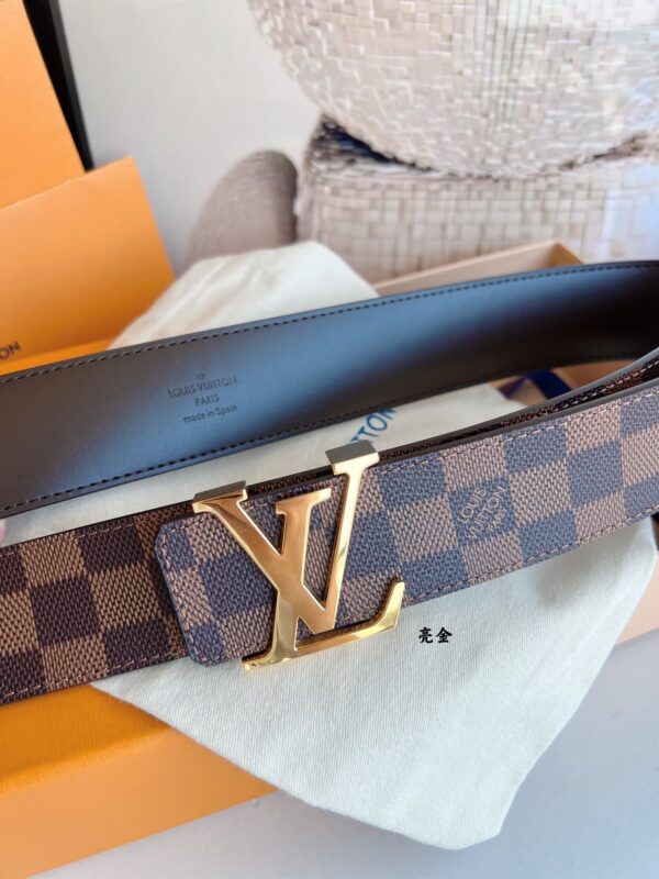 LOUIS VUITTON LV INITIALES REVERSIBLE BELT BROWN 40CM - Image 6