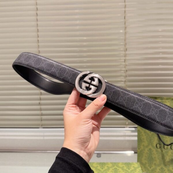 GUCCI GG BELT WITH INTERLOCKING G BUCKLE SUPREME ‎411924 KGDHX 8449 - Image 2