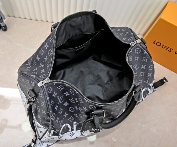LOUIS VUITTON KEEPALL BANDOULIERE MONOGRAM ECLIPSE OUTDOOR SPLIT 50CM M43412 - Image 8