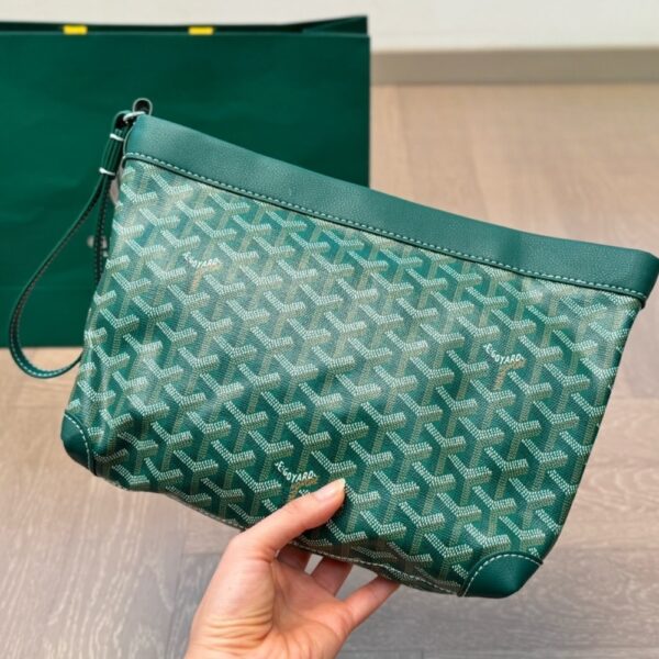 GOYARD CONTI POUCH GREEN 25CM CONTIPPMLTY09CL09P - Image 2