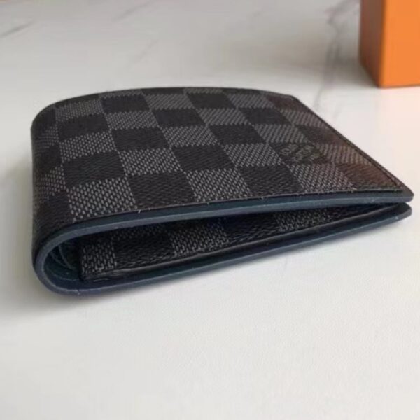 LOUIS VUITTON MULTIPLE WALLET DAMIER GRAPHITE BLACK 11CM N63260 - Image 3
