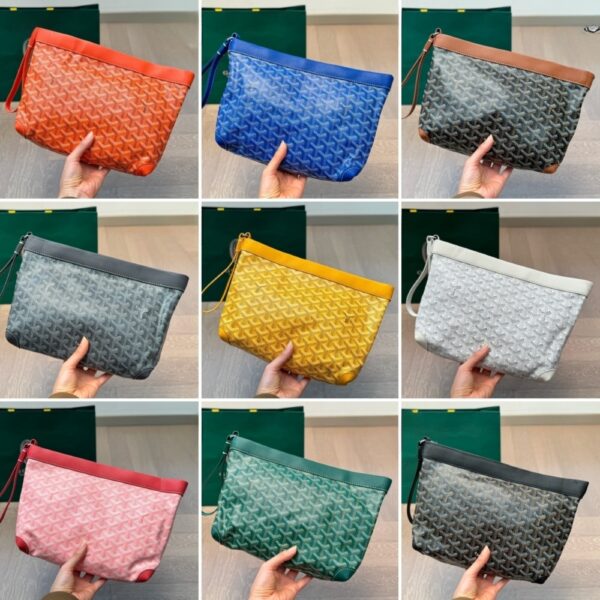 GOYARD CONTI POUCH GREEN 25CM CONTIPPMLTY09CL09P - Image 3