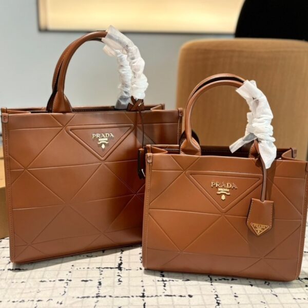PRADA SMALL SYMBOLE BAG WITH TOPSTITCHING CARAMEL 28CM 1BA379 ASK F03OE V OCO - Image 4