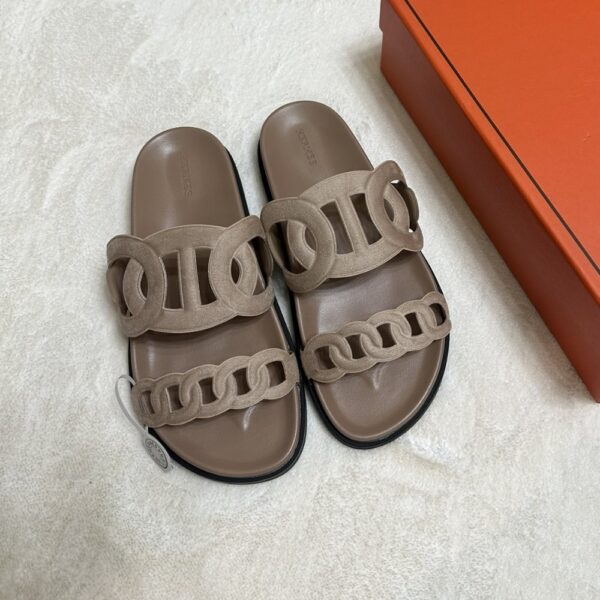 HERMES EXTRA SANDAL BEIGE ARGILE H222301Z 1J380 - Image 5