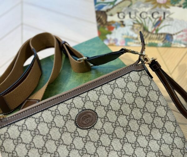 GUCCI MESSENGER BAG WITH INTERLOCKING G BEIGE 29CM ‎760021 92THG 8563 - Image 6