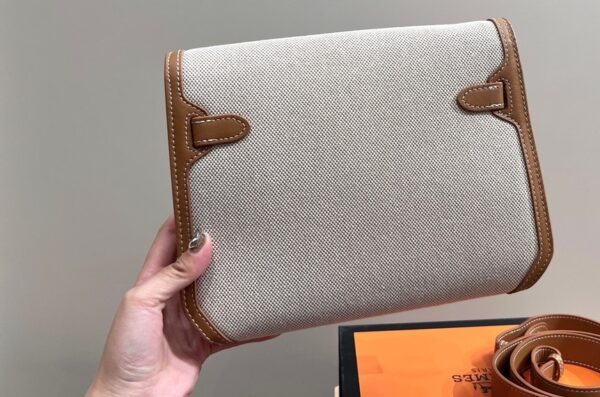 HERMES KELLY DEPECHES POUCH TOILE 26CM - Image 5